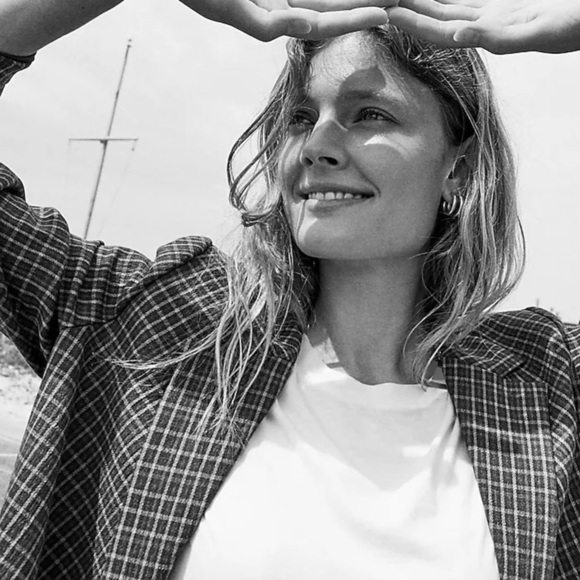 Madewell Caldwell Double-Breasted Blazer in‎ Mandell Plaid - Picture 7 of 12